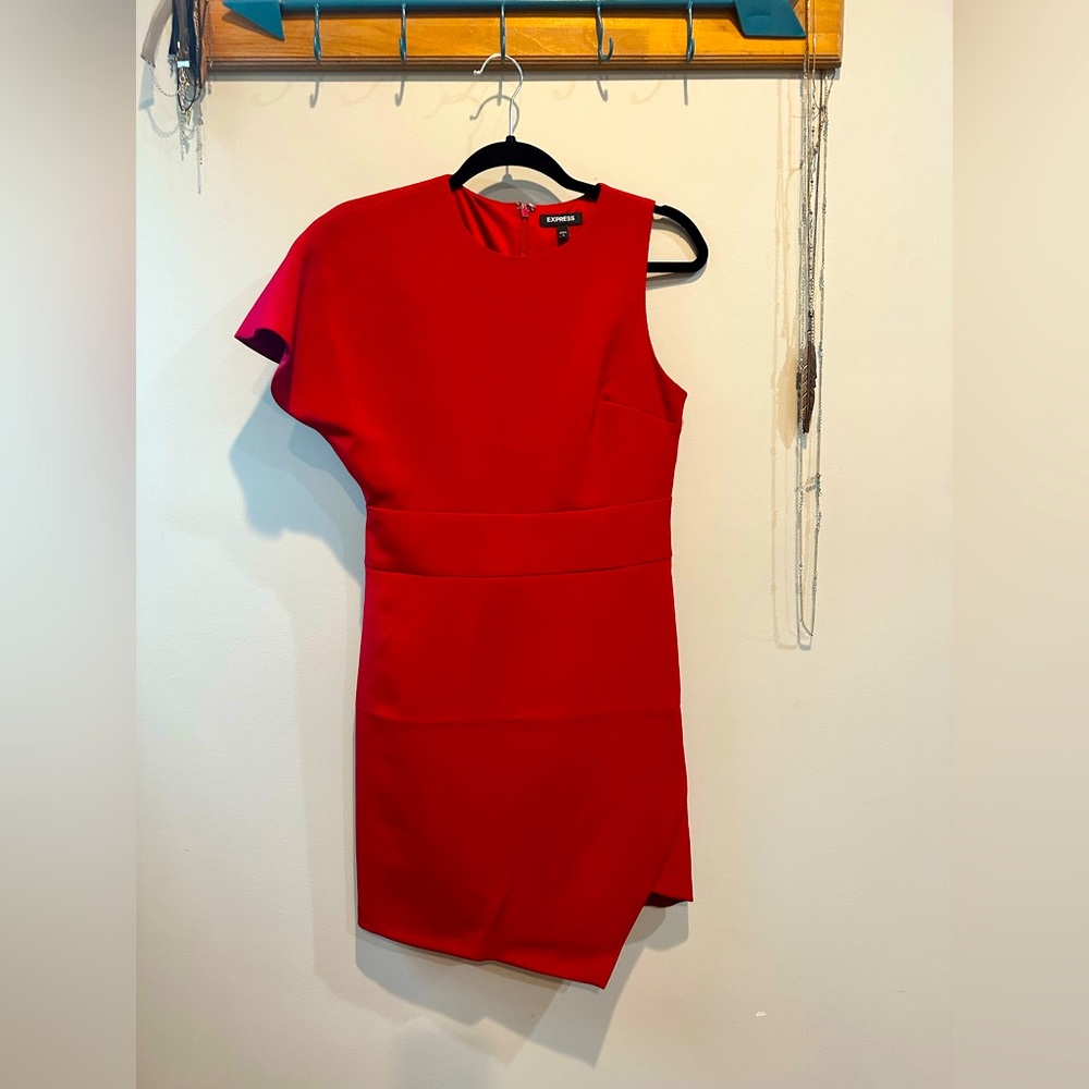 Red mini dress Express